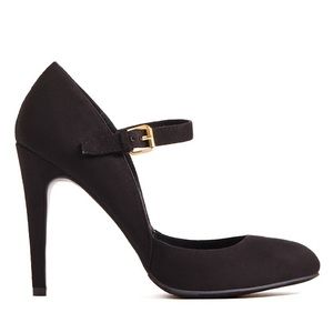 Black Heel with Ankle Strap